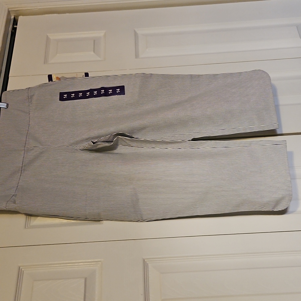 NWT S.C. & CO. Tummy Control Pinstripe Capri Pants!